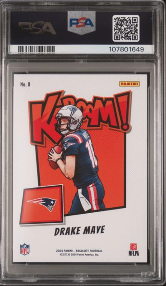 2024 Absolute #8 Drake Maye MINT PSA 9