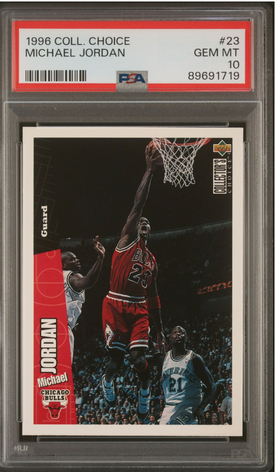 1996 TOPPS 139 MICHAEL JORDAN PSA 10 MINT