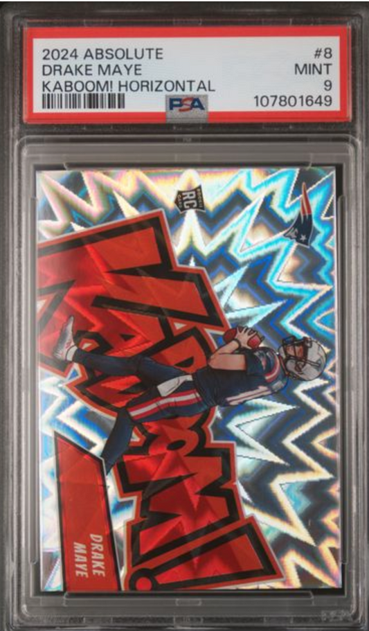 2024 Absolute #8 Drake Maye MINT PSA 9