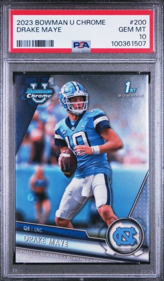 2023 Bowman U Chrome #200  Drake Maye GEM MINT PSA 10