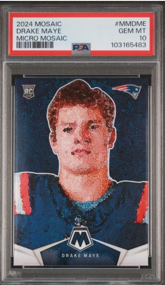 2024 Mosaic Drake Maye Micro Mosaic GEM MINT PSA 10