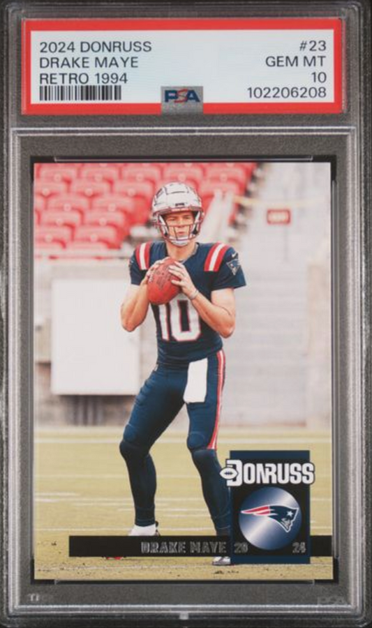 2024 Donruss #23 Drake Maye Retro 1994 GEM MINT PSA 10